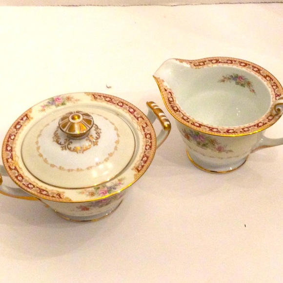 Noritake Dining Vintage Noritake Creamer And Sugar Bowl Occupied